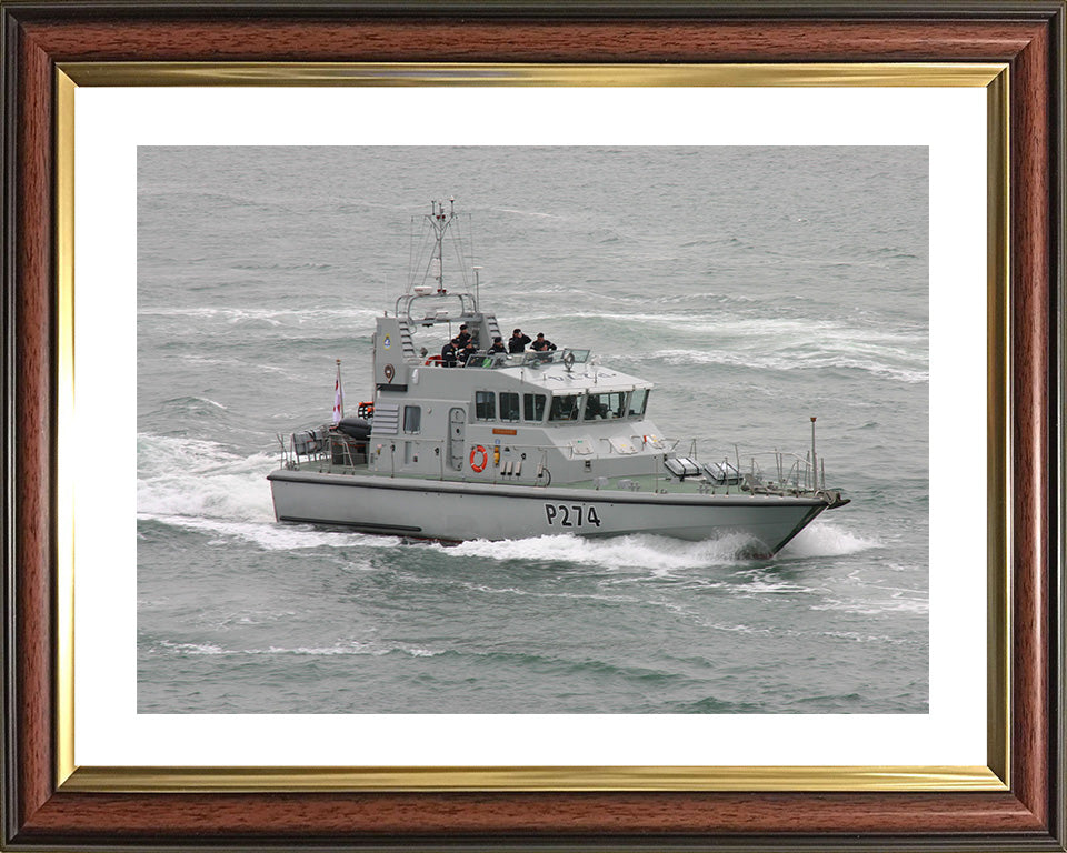 HMS Tracker P274 Royal Navy Archer Class P2000 Patrol Vessel Photo Print or Framed Photo Print - Hampshire Prints