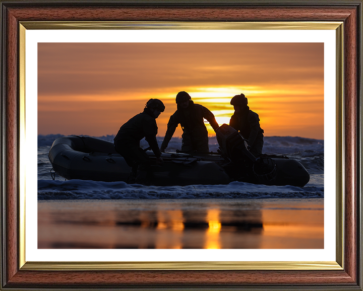 Royal Marines beach Landing at sunset | Photo Print | Framed Print | Military | 47 Commando | Wall Art | Decor | Royal Marines | Photography | RM Hampshire Prints