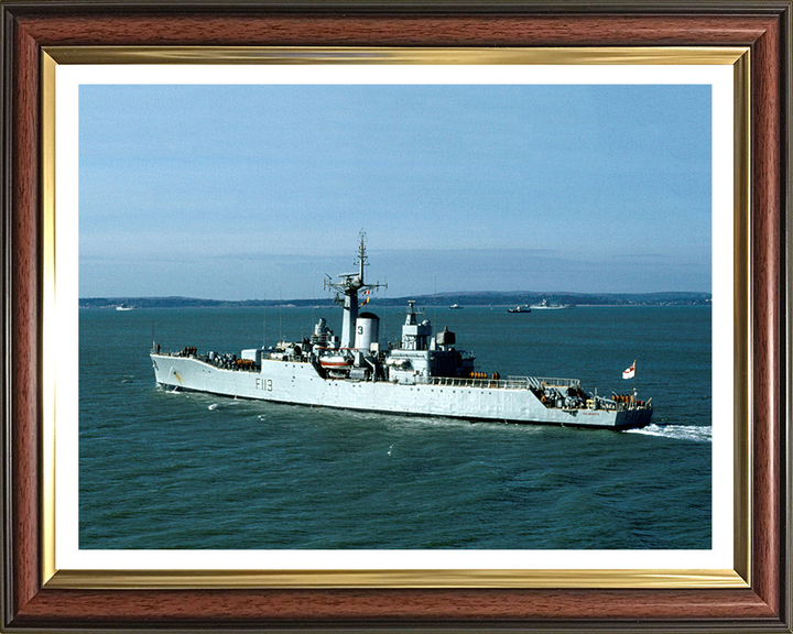HMS Falmouth F113 Royal Navy Rothesay Class Frigate Photo Print or Framed Print - Hampshire Prints