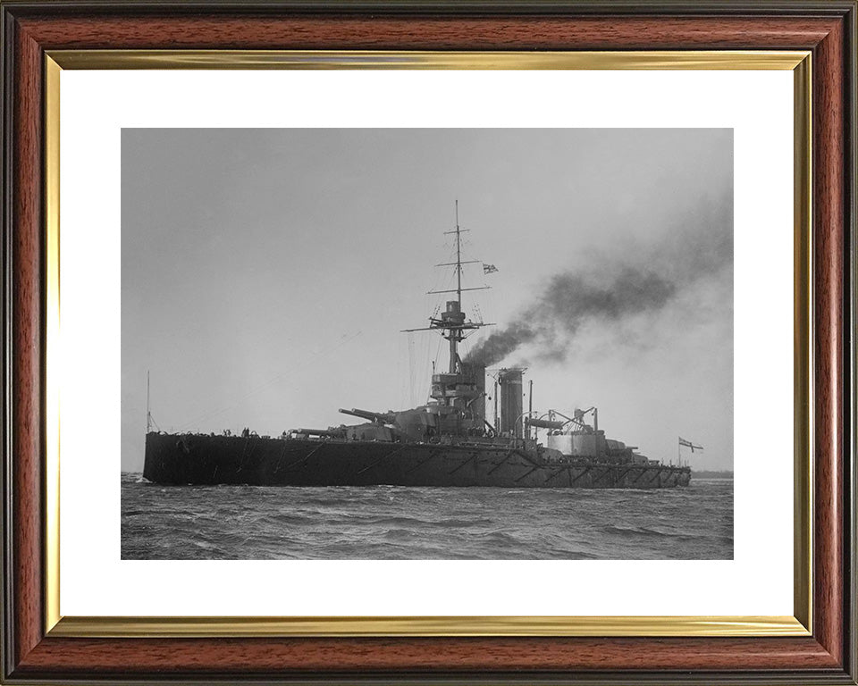 HMS Audacious 1912 Royal Navy King George V class battleship Photo Print or Framed Print - Hampshire Prints