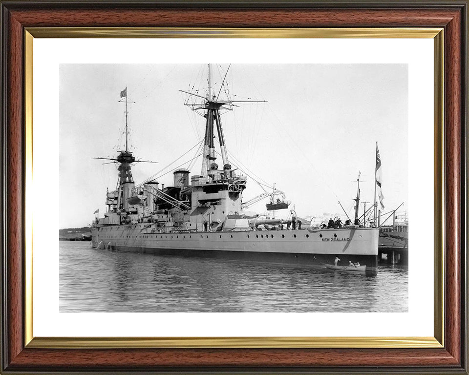 HMS New Zealand (1911) | Photo Print | Framed Print | Indefatigable Class | Cruiser | Royal Navy Hampshire Prints