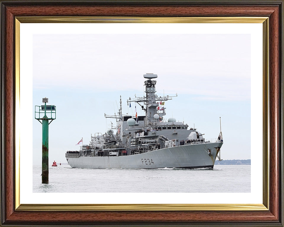 HMS Iron Duke F234 Royal Navy Type 23 frigate Photo Print or Framed Print - Hampshire Prints