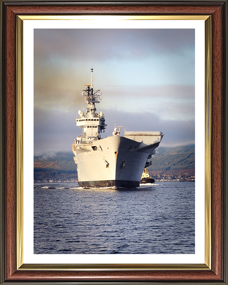 HMS Illustrious R06 Royal Navy Invincible class Aircraft Carrier Photo Print or Framed Print - Hampshire Prints