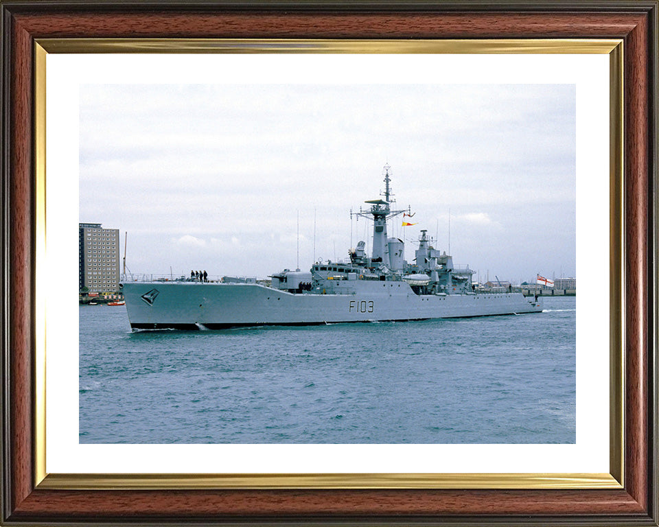 HMS Lowestoft F103 | Photo Print | Framed Print | Rothesay Class | Frigate | Royal Navy Hampshire Prints