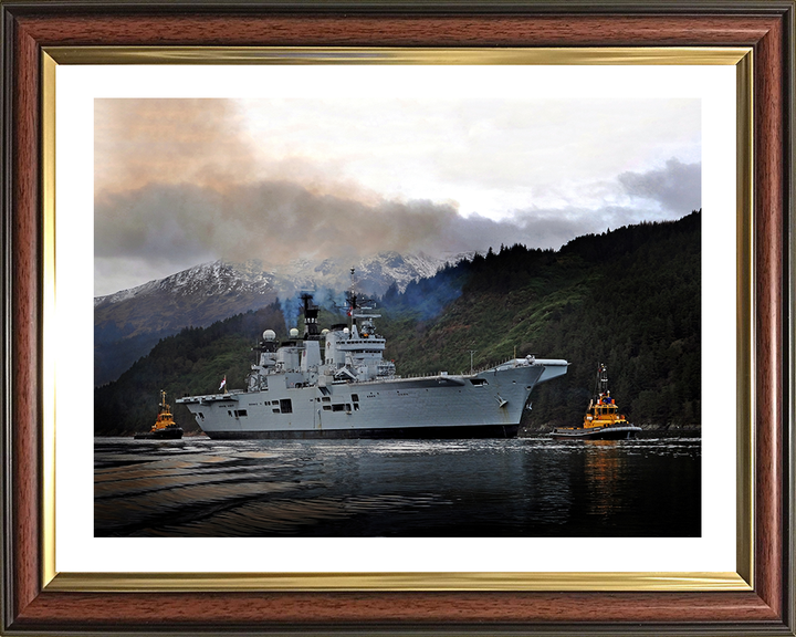 HMS Illustrious R06 Royal Navy Invincible class Aircraft Carrier Photo Print or Framed Print - Hampshire Prints