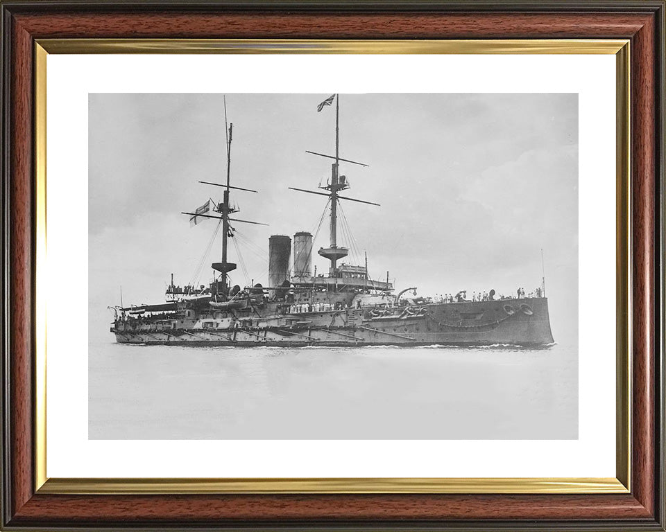 HMS Glory (1899) Royal Navy pre dreadnought Photo Print or Framed Print - Hampshire Prints