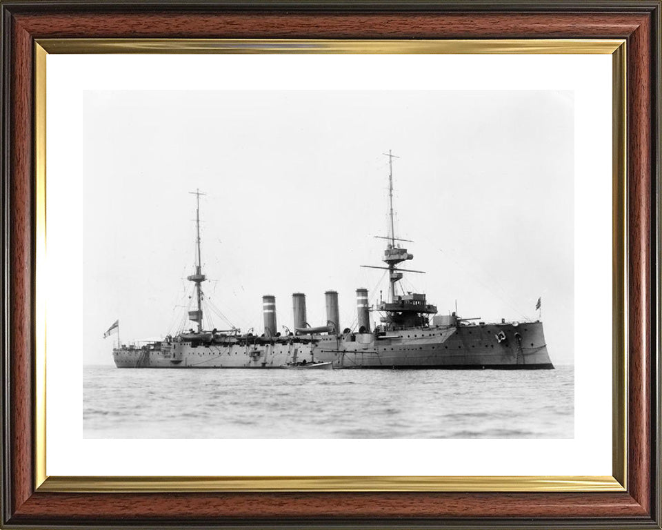 HMS Hampshire (1903) Royal Navy Devonshire class cruiser Photo Print or Framed Print - Hampshire Prints