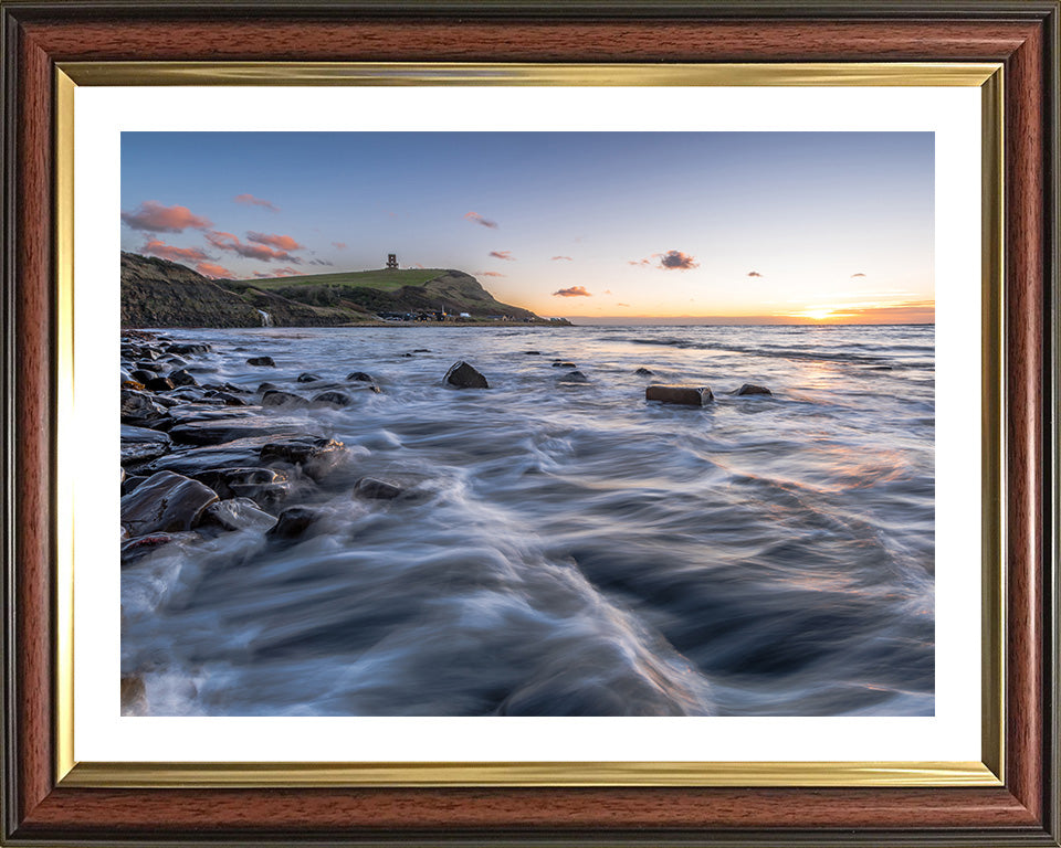 Kimmeridge Bay Dorset at sunset Photo Print - Canvas - Framed Photo Print - Hampshire Prints
