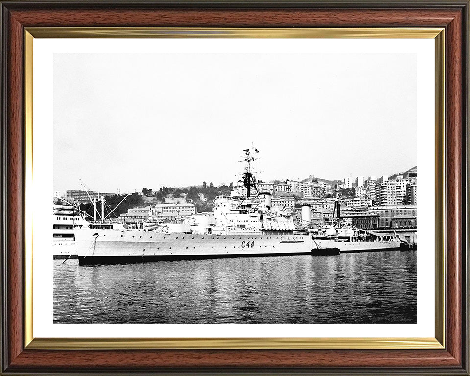 HMS Jamaica (44) Royal Navy Fiji class light cruiser Photo Print or Framed Photo Print - Hampshire Prints