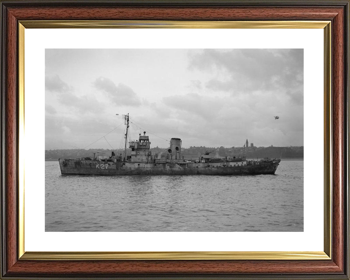 HMS Honeysuckle K27 Royal Navy Flower class corvette Photo Print or Framed Print - Hampshire Prints