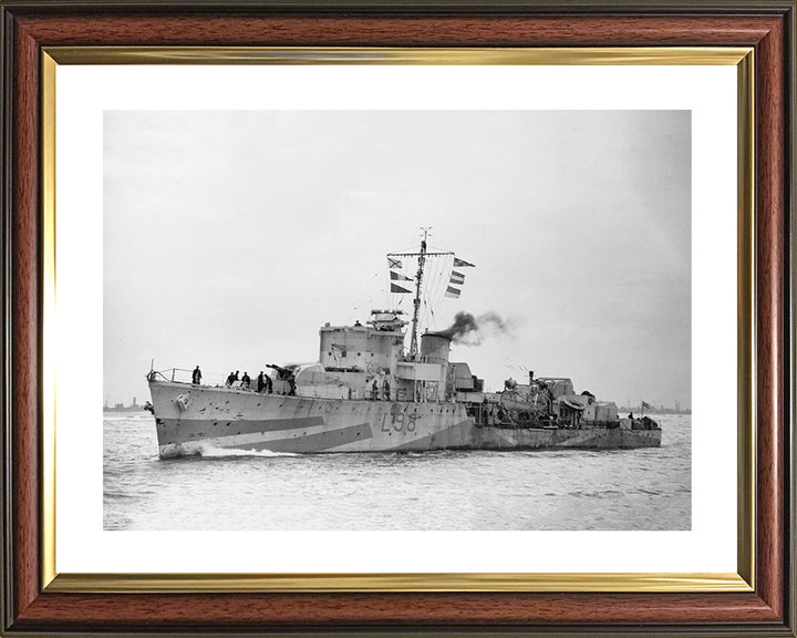 HMS Oakley L98 Royal Navy Hunt class destroyer Photo Print or Framed Print - Hampshire Prints