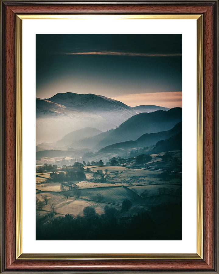 Sunrise at Latrigg Keswick Cumbria Photo Print - Canvas - Framed Photo Print - Hampshire Prints