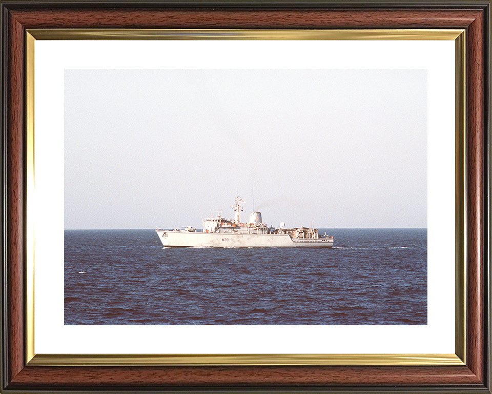 HMS Hurworth M39 Royal Navy Hunt class mine countermeasures vessel Photo Print or Framed Print - Hampshire Prints