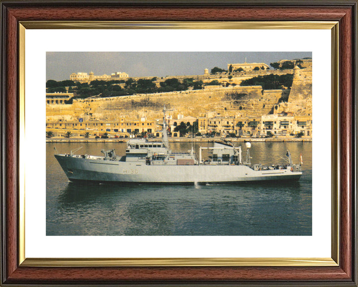 HMS Roebuck H130 Royal Navy coastal survey vessel Photo Print or Framed Print - Hampshire Prints