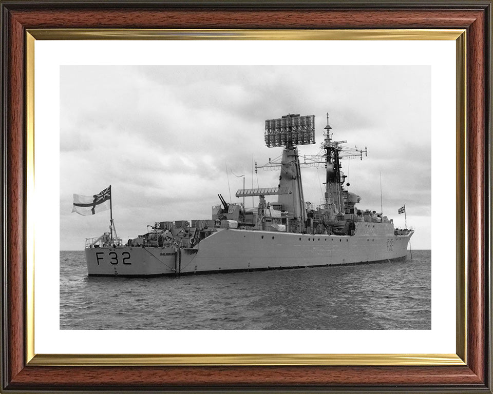 HMS Salisbury F32 Royal Navy Salisbury class Frigate Photo Print or Framed Print - Hampshire Prints