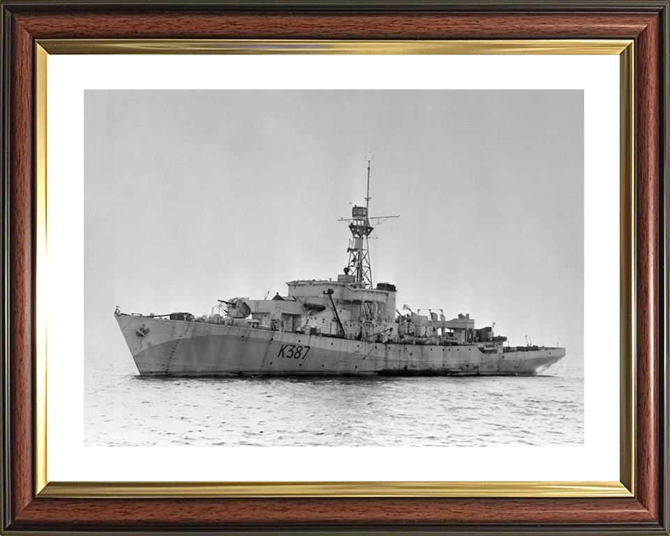 HMS Berkeley Castle K387 Royal Navy Castle class corvette Photo Print or Framed Print - Hampshire Prints