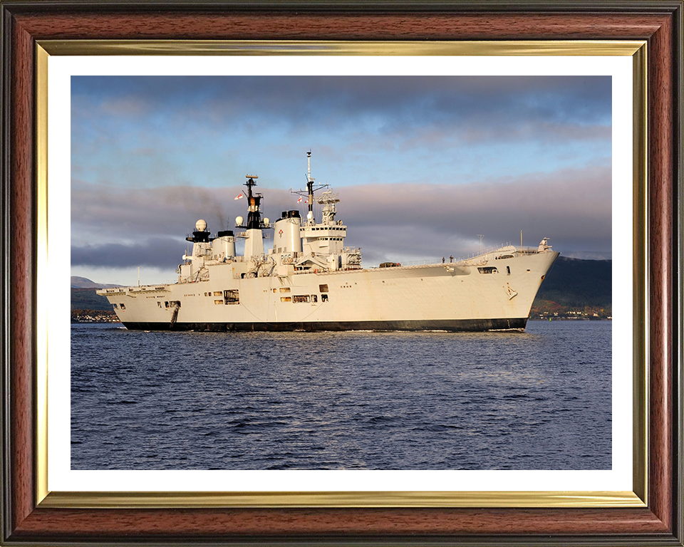 HMS Illustrious R06 Royal Navy Invincible class Aircraft Carrier Photo Print or Framed Print - Hampshire Prints