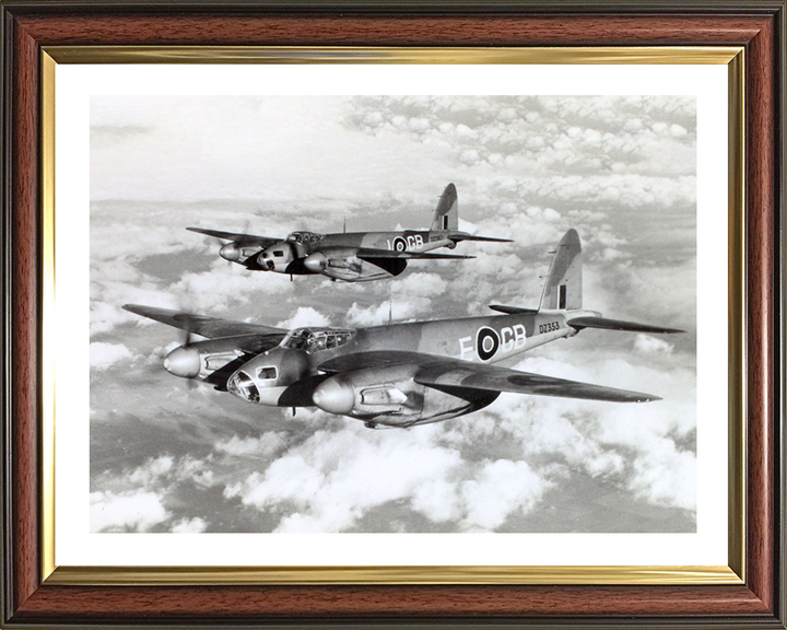 De Havilland Mosquito B Mk IVs | Photo Print | Framed Print | Military | Aircraft | Royal Air Force | Wall Art | Home Decor | Aviation | Photography Hampshire Prints 10 x 8 Classic Frame Yes