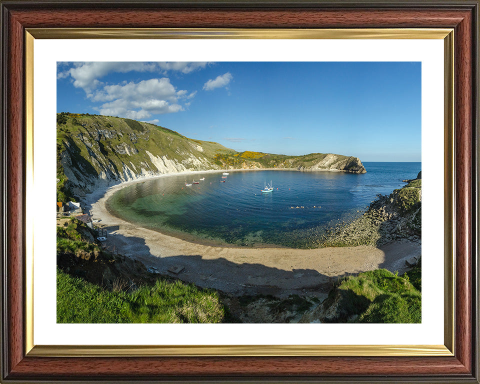 Lulworth Cove Dorset in summer Photo Print - Canvas - Framed Photo Print - Hampshire Prints