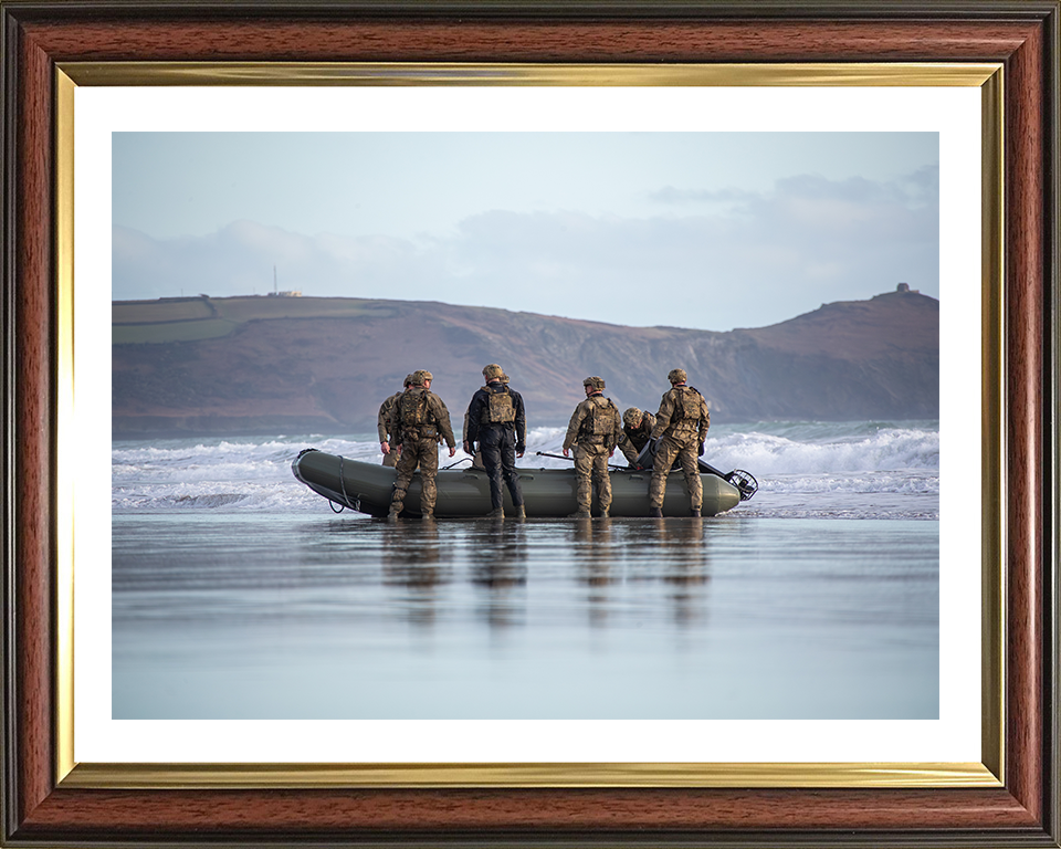 Royal Marines Commandos with Rigid Hull Inflatable Boat | Photo Print | Framed Print | Military | 47 Commando | Wall Art | Decor | Photography Hampshire Prints