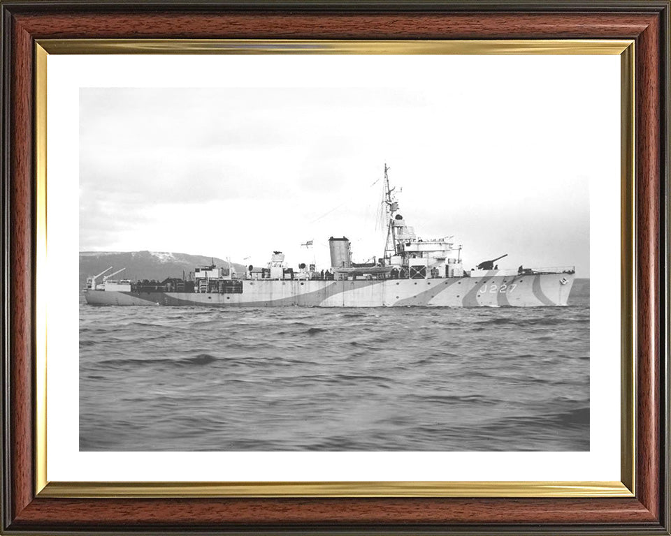 HMS Mutine J227 Royal Navy Algerine class minesweeper Photo Print or Framed Print - Hampshire Prints