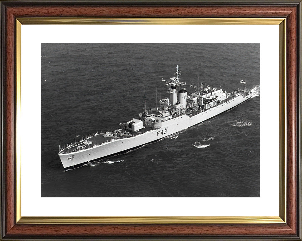 HMS Torquay F43 Royal Navy Whitby class frigate Photo Print or Framed Print - Hampshire Prints