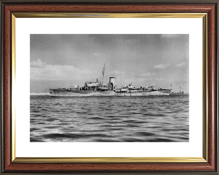 HMS Camellia K31 Royal Navy Flower class corvette Photo Print or Framed Print - Hampshire Prints