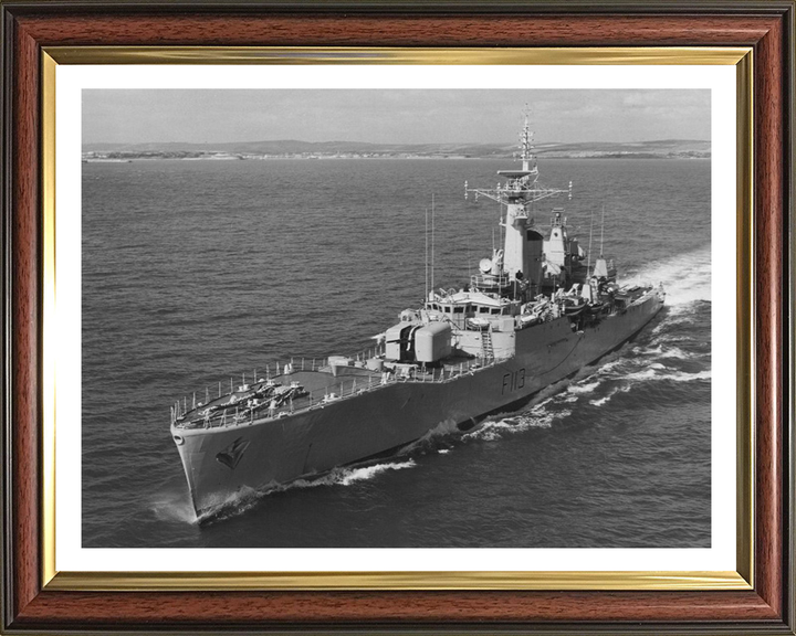 HMS Falmouth F113 Royal Navy Rothesay Class frigate Photo Print or Framed Print - Hampshire Prints