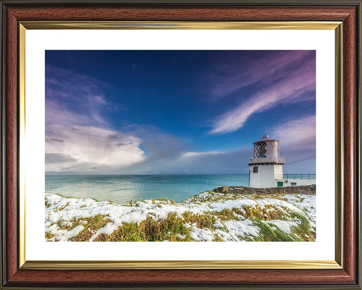 Blackhead Lighthouse Northern Ireland in winter Photo Print - Canvas - Framed Photo Print - Hampshire Prints