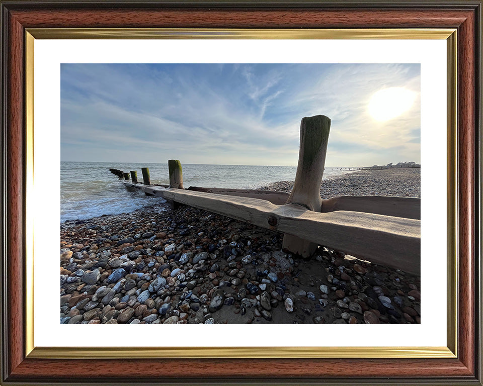 East Preston beach West Sussex Photo Print - Canvas - Framed Photo Print - Hampshire Prints