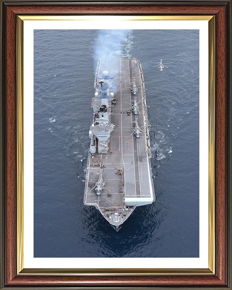 HMS Illustrious R06 Royal Navy Invincible class Aircraft Carrier Photo Print or Framed Print - Hampshire Prints