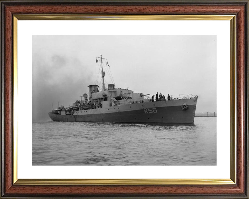 HMS Asphodel K56 Royal Navy Flower class corvette Photo Print or Framed Print - Hampshire Prints