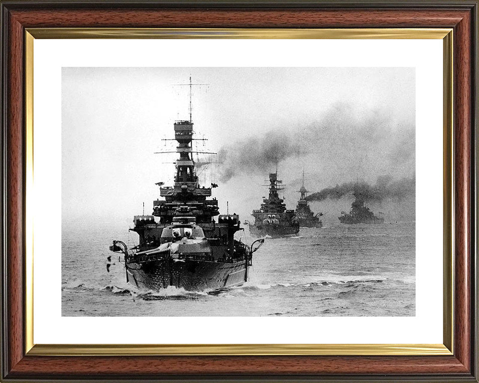 HMS Repulse (1916) Royal Navy Renown class battlecruiser Photo Print or Framed Print - Hampshire Prints