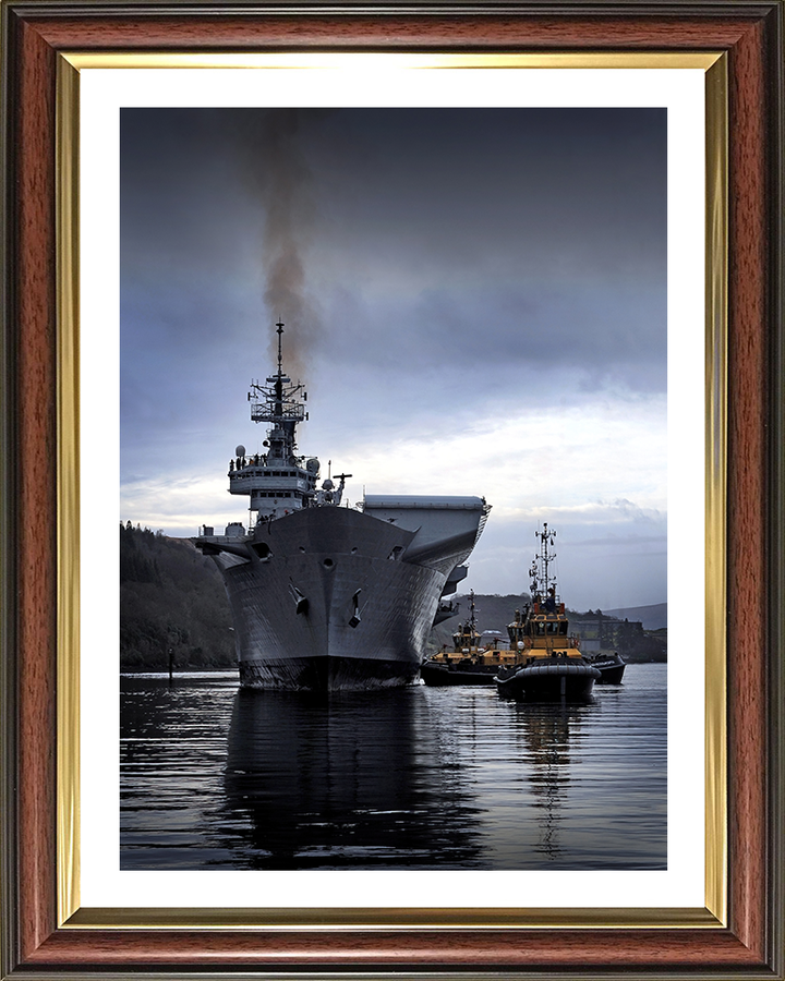 HMS Illustrious R06 Royal Navy Invincible class Aircraft Carrier Photo Print or Framed Print - Hampshire Prints