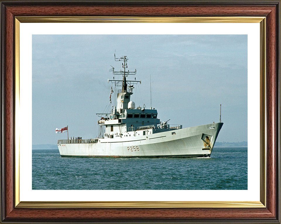 HMS Leeds Castle P258 Royal Navy Castle class Patrol boat Photo Print or Framed Print - Hampshire Prints