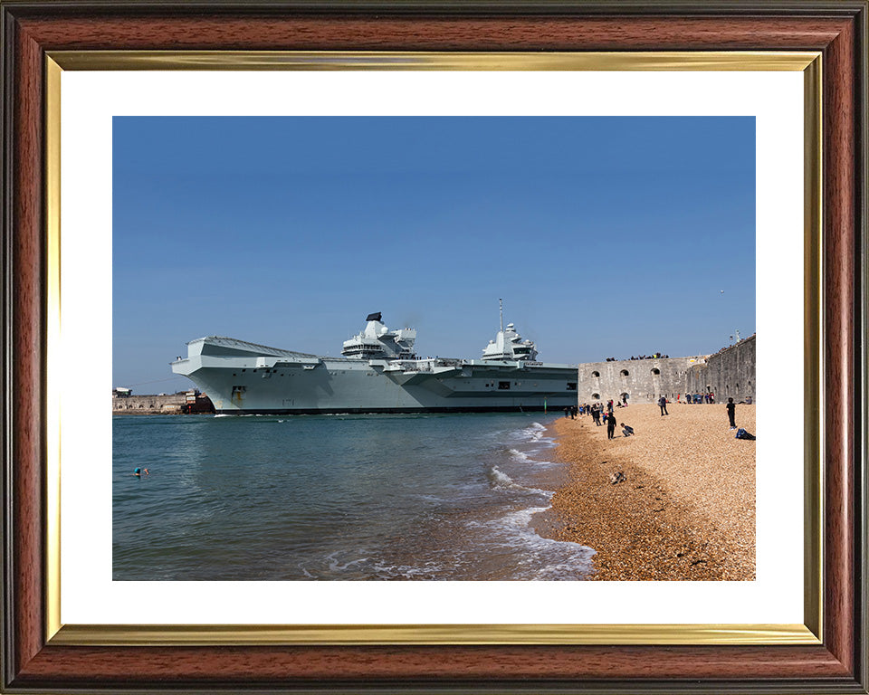 HMS Queen Elizabeth R08 | Photo Print | Framed Print | Queen Elizabeth Class | Aircraft Carrier | Royal Navy Hampshire Prints