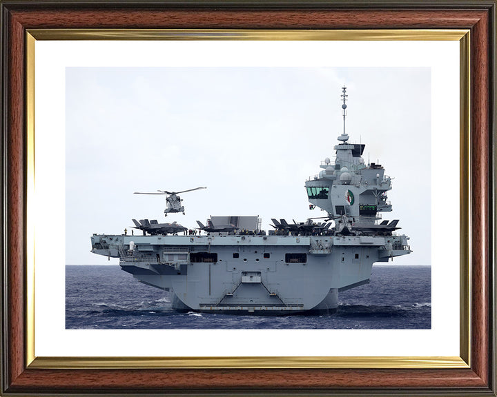 HMS Queen Elizabeth R08 Royal Navy Queen Elizabeth Class Aircraft Carrier Photo Print or Framed Print - Hampshire Prints