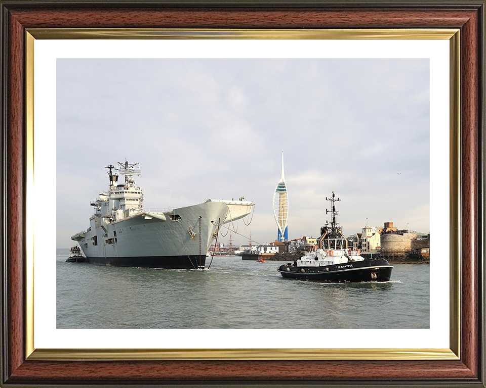 HMS Illustrious R06 Royal Navy Invincible class Aircraft Carrier Photo Print or Framed Print - Hampshire Prints