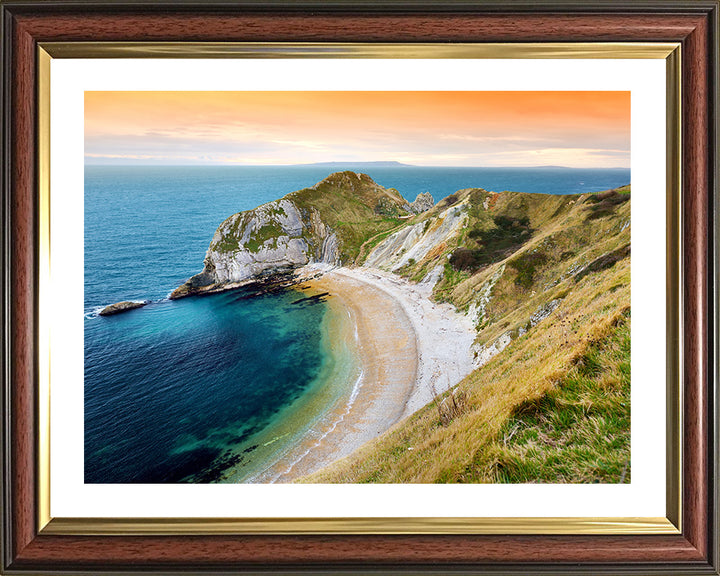 Man O'War Beach Dorset at sunset Photo Print - Canvas - Framed Photo Print - Hampshire Prints