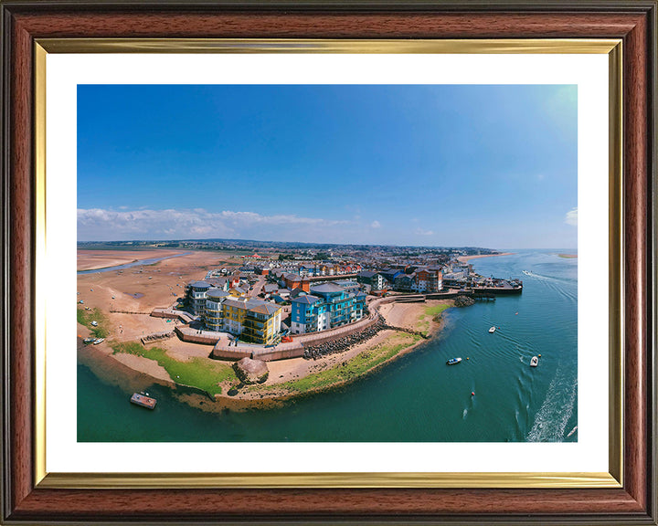 Exmouth Marina Devon from above in summer Photo Print - Canvas - Framed Photo Print - Hampshire Prints