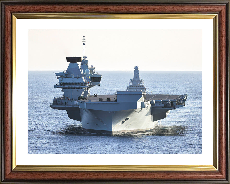 HMS Prince of Wales R09 Royal Navy Queen Elizabeth Class aircraft carrier Photo Print or Framed Print - Hampshire Prints