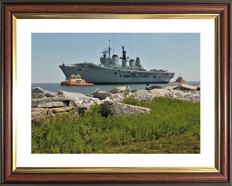 HMS Ark Royal R07 Royal Navy Invincible class aircraft Carrier Photo Print or Framed Print - Hampshire Prints