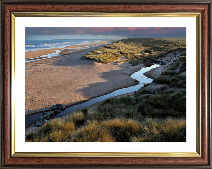 Balmedie Beach Scotland at sunset Photo Print - Canvas - Framed Photo Print - Hampshire Prints