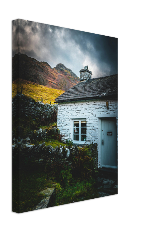 A cottage near Cathedral Cave Ambleside Cumbria Photo Print - Canvas - Framed Photo Print - Hampshire Prints