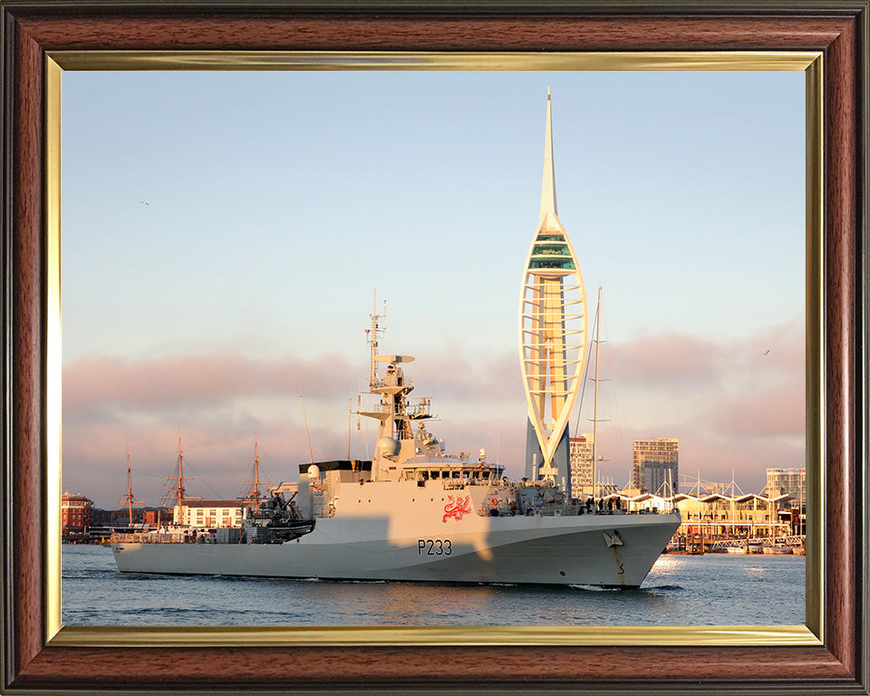 HMS Trent P224 Royal Navy River class offshore patrol vessel Photo Print or Framed Print - Hampshire Prints