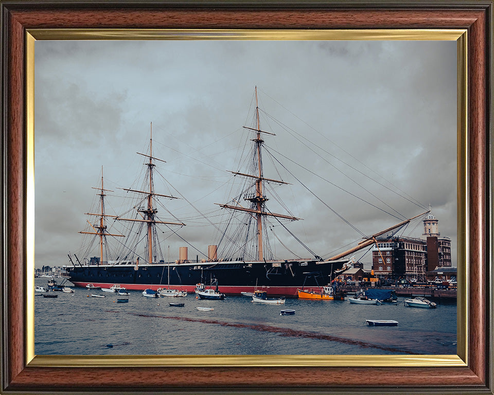 HMS Warrior 1860 | Photo Print | Framed Print | Poster | Steam-powered Armoured Frigate | Royal Navy Hampshire Prints