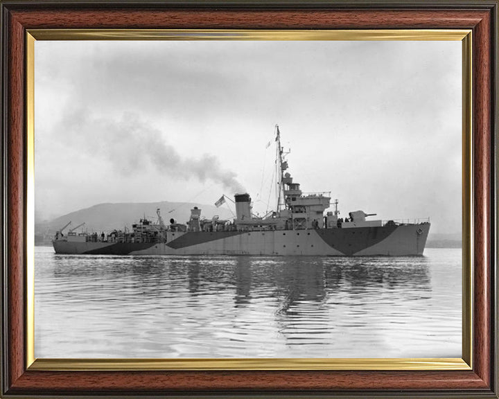 HMS Rinaldo J225 Royal Navy Algerine class minesweeper Photo Print or Framed Print - Hampshire Prints