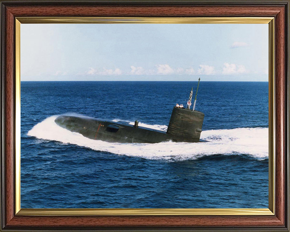 HMS Courageous S50 Royal Navy Valiant class Submarine Photo Print or Framed Print - Hampshire Prints