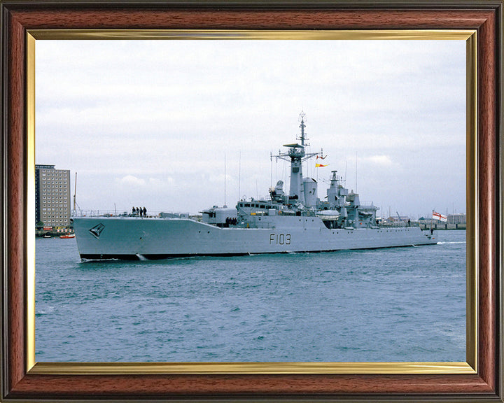 HMS Lowestoft F103 | Photo Print | Framed Print | Rothesay Class | Frigate | Royal Navy Hampshire Prints