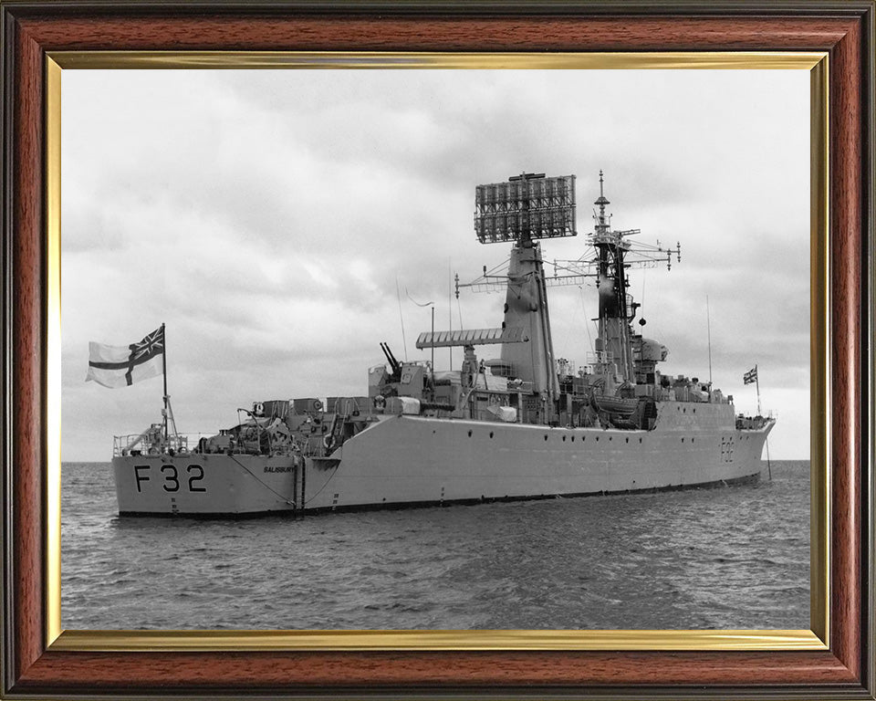 HMS Salisbury F32 Royal Navy Salisbury class Frigate Photo Print or Framed Print - Hampshire Prints